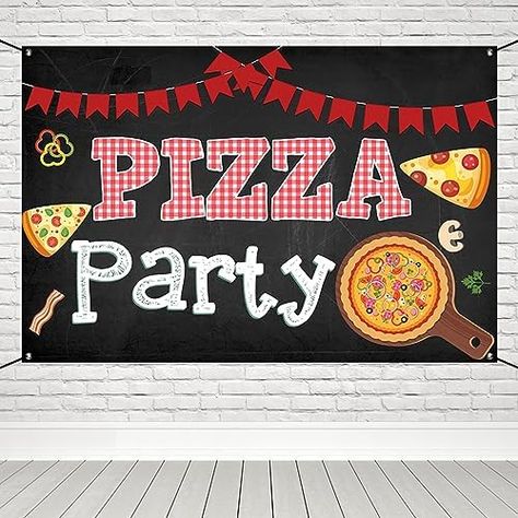 Pizzeria Party, Pizza Party Decorations, Black Pizza, Cooking Theme, Party Decorations Kids, Kids Cooking, Large Yard, Theme Birthday Party, Kids Party Decorations