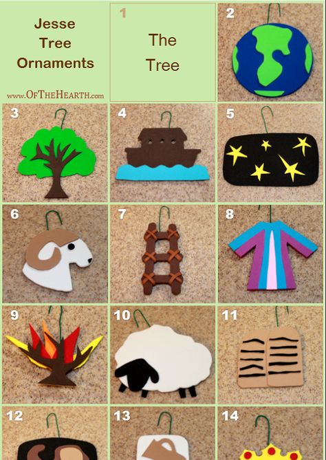 Diy Jessie Tree Ornaments, Jesse Advent Tree Ornaments Ideas, Jessie Tree Ornaments Free Printable, Felt Christmas Tree Ornaments Diy, Felt Jesse Tree Ornaments Diy, Diy Jesse Tree Ornaments, Christmons Ornaments Diy, Jesse Tree Ornaments Diy Free Printable, Jesse Tree Ornaments Diy