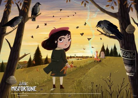 Little Misfortune (Game) | Little Misfortune Wiki | Fandom Fran Bow, Little Misfortune, Miss Fortune, Interactive Stories, Amazing Adventures, Game Show, Little Miss, Making Friends, Main Characters