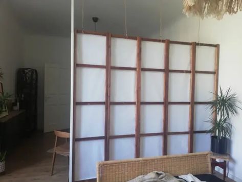 Ivar Room Divider, Room Divider Ideas Diy Cheap, Ikea Room Divider, Bedroom Divider, Folding Screen Room Divider, Moms Kitchen, Divider Ideas, Cheap Rooms, Hanging Room Dividers