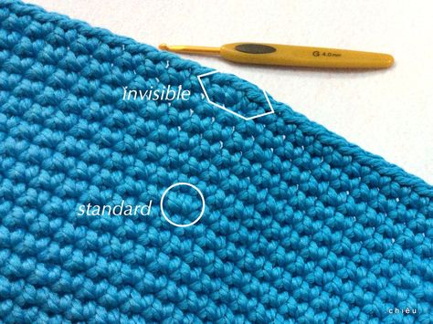 Firefly Crochet: Invisible increase single & double crochet, pattern & how-to video Invisible Increase Crochet, Increase Crochet, Crochet Stitches For Blankets, Crochet Tutorials, Crochet Stitches Tutorial, Crochet Instructions, Crochet Basics, Colour Schemes, Video Tutorials