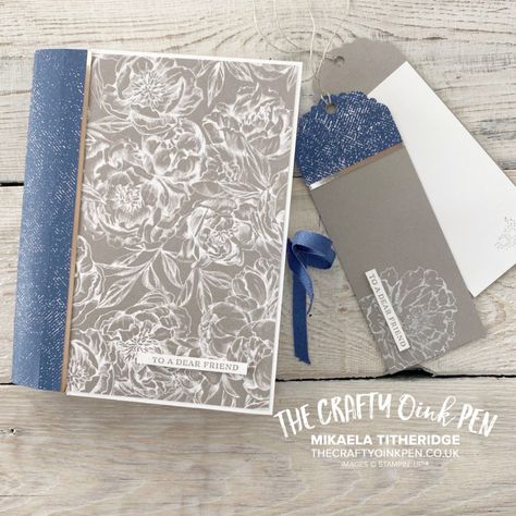 You Can Create it with a Mini Paper Pumpkin Box - The Crafty oINK Pen Create A Book, Peony Garden, Garden Suite, Book Spine, Peonies Garden, Craft Classes, Designer Series Paper, Simple Flowers, Paper Pumpkin