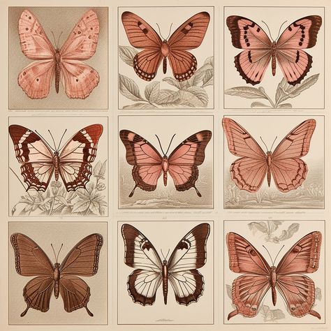 butterflies art print set butterfly prints art prints set, in the style of engraved line-work, mid-century illustration, 1860–1969, monochromatic white figures, american works on paper 1880–1950, pont-aven school, light pink and light bronze Butterflies Art, Butterfly Art Print, Ethereal Beauty, Butterfly Art, Art Print Set, Wall Art Canvas Prints, Art Canvas, Butterflies, Gallery Wall