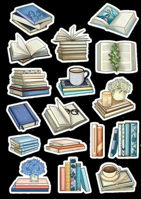 How To Decorate A Study Room, Journal Stickers Printable Aesthetic, Birthday Stickers Printable, Book Aesthetic Sticker, Stickers Printable Cute, Anime Stickers Printable, Kpop Stickers Printable, Vintage Aesthetic Stickers, Sticker Book Diy