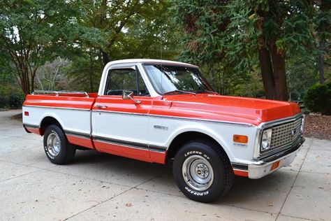 These were the first GM trucks built to be less utilitarian and more appealing to everyman. And they were leaps ahead of the previous trucks in terms of style and drivability. The trucks were lower than their predecessors, so it wasn't a chore to haul yourself up into the cabs. They also featured an optional coil-spring rear suspension decades before anyone else. The top model was the CST (Custom Sport Truck), which could be had with the big block and torque-rich 396-cid V-8, or, beginning ... Vintage Chevy Trucks, Best Pickup Truck, Pickup Truck Accessories, Studebaker Trucks, Old Pickup, Old Pickup Trucks, Classic Pickup Trucks, Classic Truck, Gm Trucks