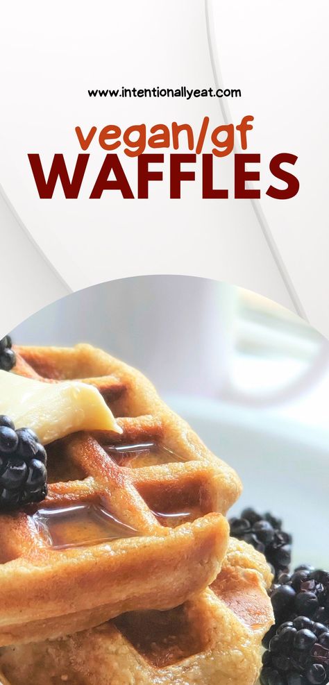 vegan waffles covered in maple syrup, vegan butter, and blackberries Waffle Recipe Without Milk, Waffle Recipe From Scratch, Vegan Waffle Recipe Easy, Breakfast Ideas Vegan, Wfpb Breakfast, Quick Vegan Breakfast, Vegan Runner, Easy Waffle Recipe, Healthy Waffles