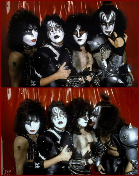 Kiss Band Funny, Kiss Artwork, Vinnie Vincent, Kiss Images, Eric Carr, Peter Criss, Kiss Army, Kiss Pictures, Vintage Kiss