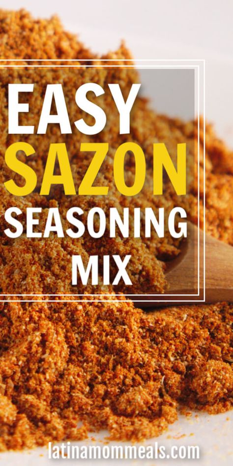 Latin Rice, Homemade Sazon, Sazon Recipe, Sazon Goya, Goya Recipe, Sazon Seasoning, Mom Meals, Taco Taco, Latin Recipes