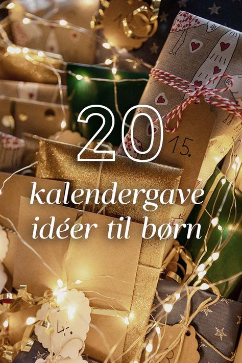 20 kalendergave idéer til børn Advent, Christmas