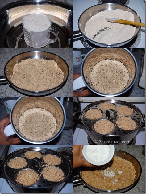 Godhumai puttu process Eggless Banana Pancakes, Puttu Recipe, Missi Roti, Zucchini Vegetable, Vegetable Cutlets, Step By Step Recipes, Tandoori Paneer, Fried Spinach, Kale Chips Baked