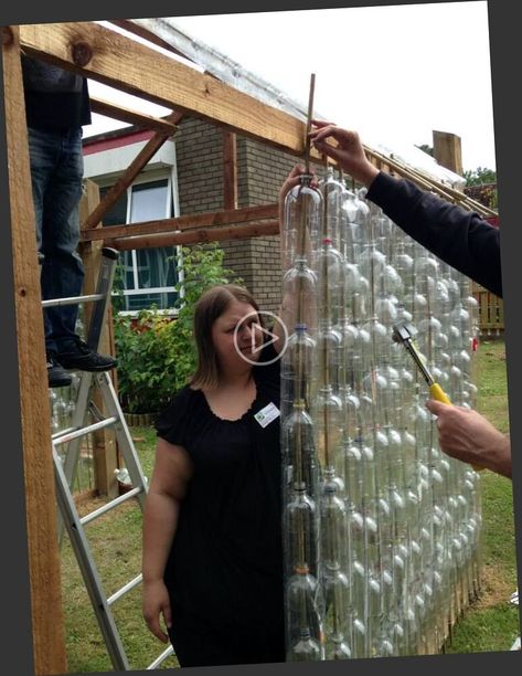 ✓ 8 plastic bottles were loaded onto bamboo canes and nailed in rows to the wooden structure of the greenhouse. barndominium ideas exterior colors, barndominium ideas, barndominium ideas interiors mod? Plastic Bottle Structure, Plastik Recycling, Plastic Bottle Greenhouse, Greenhouse Diy, Diy Garden Fence, Outdoor Wood Furniture, Bamboo Canes, Diy Outdoor Furniture Plans, Barndominium Ideas Interiors