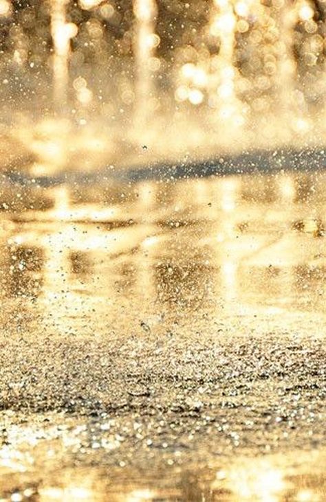 Golden Rain I Love Rain, Love Rain, Singing In The Rain, Money Spells, When It Rains, Dancing In The Rain, Feel Inspired, Pics Art, Rain Drops