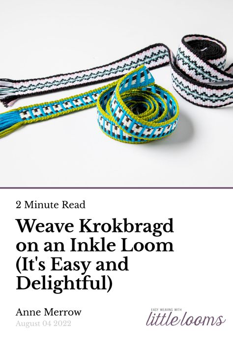 Inklette Loom Patterns, Inkle Loom Projects, Inkle Loom Patterns Free, Band Weaving Patterns, Turned Krokbragd, Inkle Loom Patterns, Inkle Weaving Patterns, Rigid Heddle Weaving Patterns, Band Weaving