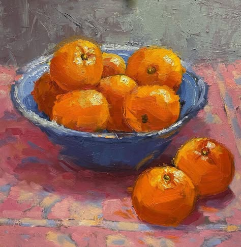 Au Tweets, Orange Still Life Reference, Bowl Of Fruit Painting, Painting Of Oranges, Fruit Bowl Painting, Painting Oranges Fruit, Fruit Bowl Art, Paint Orange Fruit, Oranges Still Life