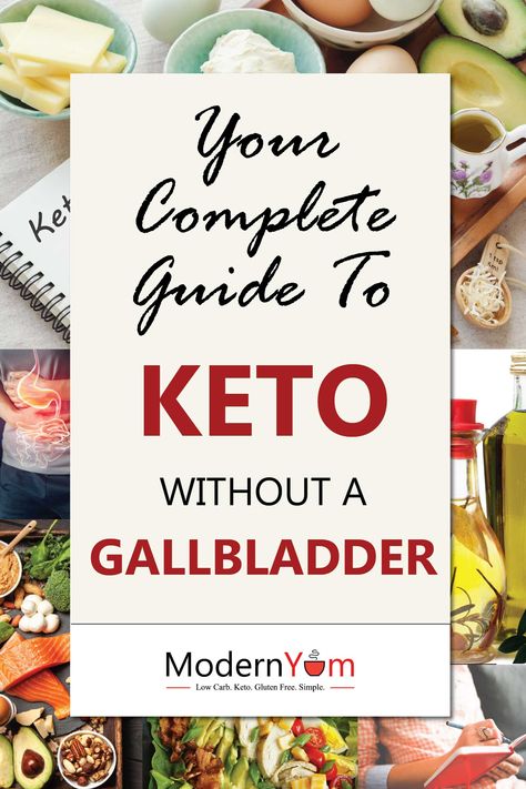 Everything you need to know about doing keto without a gallbladder. I don't have a gallbladder, yet I've had long-term success on the keto diet. Here's how I did it, complete with tips, tricks and must-have food items. ModernYum.com #modernyum #ketonogallbladder #ketowithoutagallbladder #ketowithoutgallbladder #keto #ketorecipes #ketodiet #ketolifestyle #lowcarb #lchf Keto Gallbladder Diet, Diet For No Gallbladder, Post Gallbladder Surgery Diet, Gallbladder Surgery Diet, No Gallbladder, Gallbladder Removal Diet, Keto Hacks, After Gallbladder Surgery, Gallbladder Removal