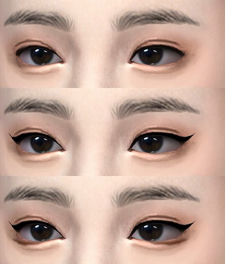 Sims 4 Cc Face Eyebrows, Sims Aegyo Sal, The Sims 4 Aegyo Sal, Sim4 Cc Lips, Sims 4 Cc Eyeliner Korean, Sims 4 Korean Presets, Eyes Sims 4 Cc Preset, Ts4 Eyelids, Sims 4 Aegyo Sal