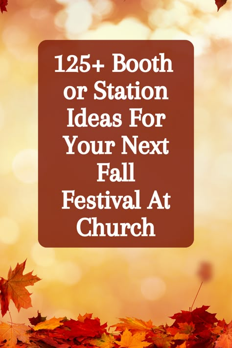 Church Fall Festival Ideas, Fall Festival Food, Harvest Festival Games, Fall Festival Booth, Church Harvest Festival, Harvest Festival Crafts, Fall Festival Crafts, Fall Festival Activities, Activities For Older Kids