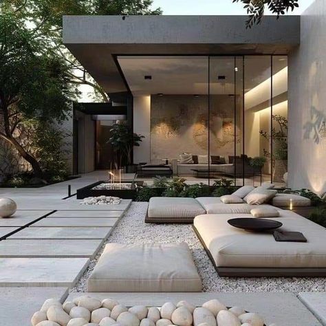 Front Patio Ideas, Front Patio, Lifestyle Ideas, Patio Interior, Modern Exterior, Villa Design, Patio Ideas, Outdoor Design, Modern House Exterior