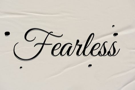 Fearless word in ink calligraphy style | Free Photo #Freepik #freephoto #words-design #text-graphic #typography-design #word Fearless Tattoo Men, Fearless Tattoo, Ink Calligraphy, Graphic Typography, Forearm Tattoo Design, Text Graphic, Calligraphy Styles, Design Text, Word Design