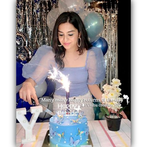 Birthday Simple Outfit Ideas, Birthday Top Outfit, 18th Birthday Outfits Ideas, 18th Birthday Party Outfit Ideas, Blue Butterfly Themed Birthday Party, Blue Birthday Outfit Ideas, 23rd Birthday Outfits, Birthday Outfit 23, Birthday Outfit 17th Birthday