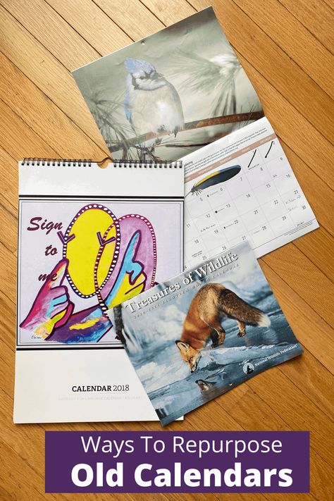 Wondering what to do with old calendars? From recycling calendars to places to donate them, here are a few ways to d reuse them. Make Your Own Postcard, Homemade Pictures, Homemade Coasters, Homemade Bookmarks, Table Calendar, Calendar Craft, Clocks Back, Calendar Pictures, Gift Tags Diy