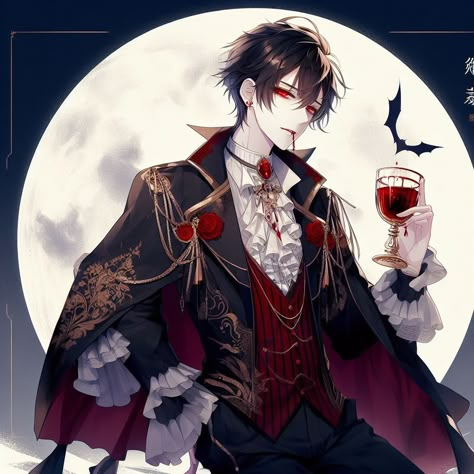 Vampire Boyfriend Anime, Male Vampire Oc, Vampire Art Male, Vampire Detective, Vampire Guy, Vampire Animes, Manga Halloween, Vampire Male, Vampire Boyfriend