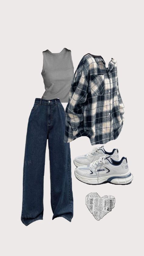 Infp Clothes Aesthetic, Idol Casual Outfit, Look Grunge, Trendy Outfits For Teens, Everyday Fashion Outfits, Tomboy Outfits, Quick Outfits, Pinterest Aesthetic, Easy Trendy Outfits