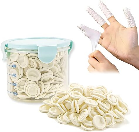 Amazon.com: Finger Cots, Inartato Latex Finger Protectors Rubber Finger Tips Sleeves Toes Gloves Multi-Used for Handmade, Beauty Nail, Tattoo Electronic Repair Apply (Medium Size 300 Pcs Per Case) : Health & Household Three Finger Gloves, Finger Accessories Claw, Nail Polish Finger Protector, Retractable Claws Gloves, Electronic Repair, Finger Cots, Army Helmet, Finger Protector, Animal Medicine