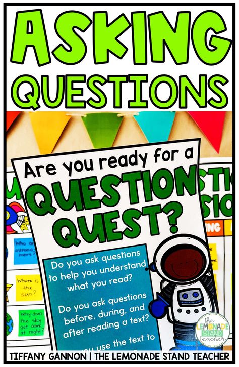 Comprehension Questions For Kindergarten, Answering Questions Anchor Chart, Asking And Answering Questions Kindergarten, Questioning Activities For Reading, Asking And Answering Questions 1st Grade, Asking And Answering Questions Grade 2, Ask And Answer Questions Activities, Ask And Answer Questions First Grade, Ask And Answer Questions Kindergarten