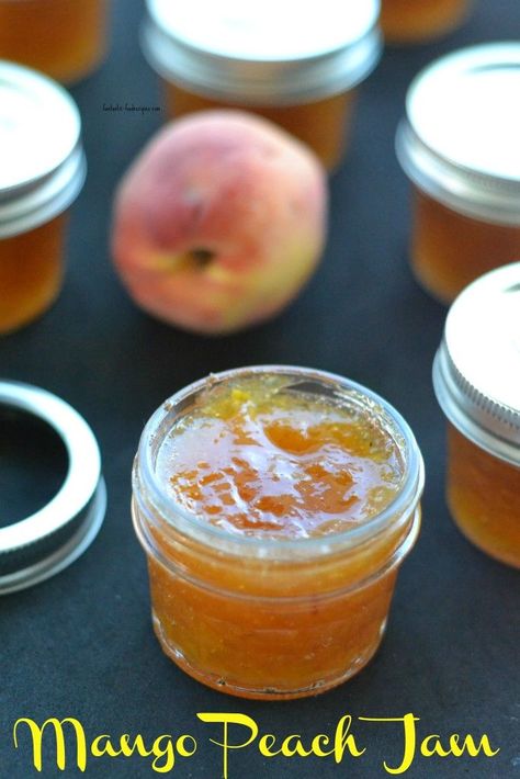 Peach Mango Jam, Peach Jam Recipe, Mango Jelly, Homemade Jams, Mango Jam, Jam Recipes Homemade, Peach Jam, Local Grocery Store, Fruit Preserves