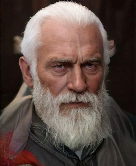 Old Viking Man, Old Man With Beard, Portrait Reference, Viking Men, Dark Men, Thick Eyebrows, Long Beards, Old Man, Old Men