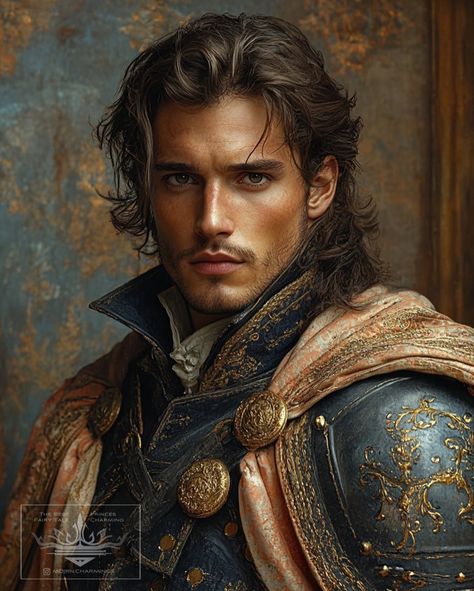 Medieval Portrait, Fantasy Male Art, Male Character Inspiration, Fantasy Prince, Male Pirate, Guys With Green Eyes, Medieval Prince, French Prince, Bjd Fashion