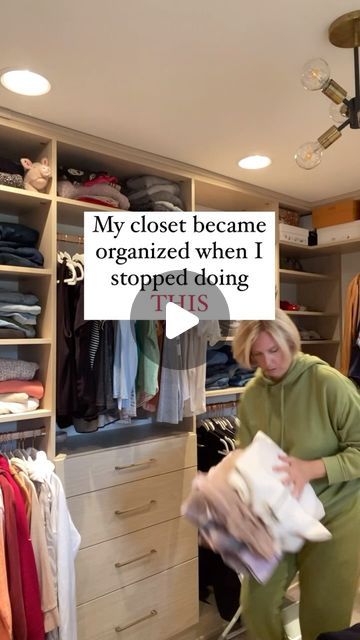 Carrie Powell | Organizer. Blogger. Curator. on Instagram: "Do you have a closet full of clothes, but never anything to wear?

My quess is you have more than you actually wear and you’re OVERCROWDING your closet because getting rid of anything feels too overwhelming.

Your closet will be easy to organize if you DECLUTTER 👌🏻

Overcrowding makes deciding what to wear kind of a nightmare instead of a fun experience. Here’s what to do if your closet is a problem 👇🏻

👗 Shift your mindset and think of your closet as a boutique you get to shop in every day. Think about how a boutique looks: room to shop, nothing jammed too tightly, everything visible.

👡 Keeping that vision in mind edit your clothes and shoes, one category at a time. Move anything with a hole or a stain to one bag (trash.) Closet Full Of Clothes, Clothes And Shoes, How To Store, A Nightmare, One Bag, Closet Organization, Long Dresses, Declutter, What To Wear