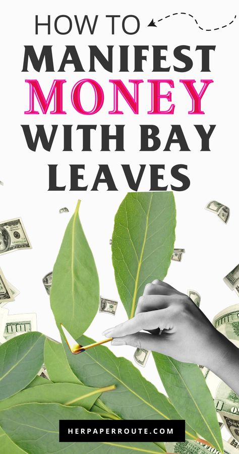 Have you ever heard of manifesting money by burning bay leaves? In this post, we will show you step-by-step how to burn bay leaves to manifest money and abundance.

Burning bay leaves is believed to help attract wealth, posperity, and financial abundance into your life. This could include things like a specific amount of money you want to earn, a job promotion, or a new business opportunity. Burning Bay Leaves Spell, Bay Leaf Manifestation For Money, Bayleaf Manifestation For Money, Financial Abundance Spell, Bay Leaves Manifestation, Bay Leaf Money Spell, How To Attract Money, Attraction Principle, Bay Leaf Manifestation