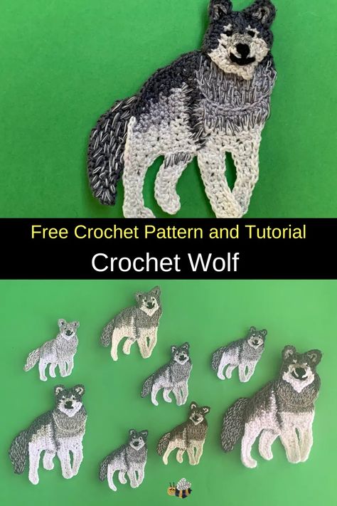 Get this free crochet pattern of a crochet wolf. This and many other crochet animals are available on my website, Kerri’s Crochet #FreeCrochetPatterns #CrochetWolf #CrochetAnimal Crochet Wolf Pattern, Crochet Wolf, Crochet Appliqué, Appliqué Designs, Wolf Pattern, Wolf Hat, Crochet Case, Crochet Doily Patterns, Applique Pattern