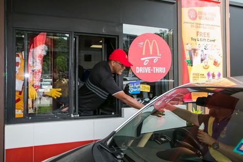 Eat Drink KL | McDonald's Malaysia: Fuelling Up on Drive-Thru Mcdonalds Inside, Drive Thru Aesthetic Mcdo, Barbie Mcdonalds, Mcdonals Drive Thru Aesthetic, Macdonald Food Snapchat Car, Mcdonalds Drive Thru, Mcdonald’s Drive Thru, Kitchen Booth, Del Taco