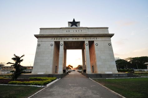 Independence Arch  Accra Ghana   Independence Arch, at the centre of the busy roundabout, is also known as Black Star Square Travel Team, Accra Ghana, Stock Broker, Central Bank, Money Transfer, Accra, African Countries, Ivory Coast, Bitcoin Mining