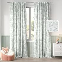 Toile Curtains, Nursery Guest Room, Blue Blackout Curtains, Neutral Curtains, Farmhouse Curtains, Rustic Romance, Curtains For Bedroom, Green Curtains, Blue Curtains