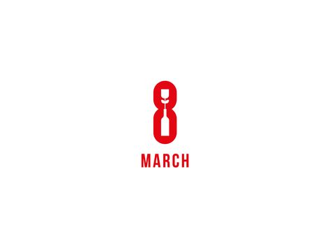 8 MARCH by Anton Vitorin on Dribbble 8th Of March Poster, March For Life Posters, 8 Th March Womens Day, Womens March Sign, Feminist March Signs, 8 March, 8th Of March, Ladies Day, Anton