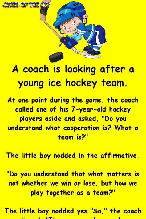 The coach explains to the young lad about how to act – Jokes Of The Day Hockey Jokes, Flamingo Costume, Couples Jokes, Jokes Of The Day, How To Act, Ice Hockey Teams, Clean Funny, Clean Funny Jokes, Hockey Girl