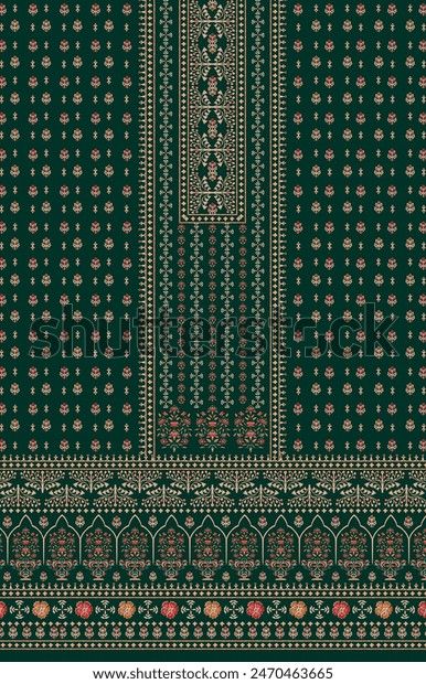 Digital Design Textile Motif Borders Kurti Stock Illustration 2470463665 | Shutterstock Digital Kurti Design, Digital Design Textile, Digital Kurti, Pakistani Kurti, Science Signs, Design Textile, Schedule Design, Industrial Art, Shop Icon