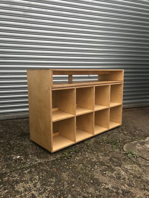 Birch Shelves, Booth Diy, Record Crate, Dj Table, Dj Room, Sliding Drawer, Apartment Decorating Living, Dj Setup, Dj Booth