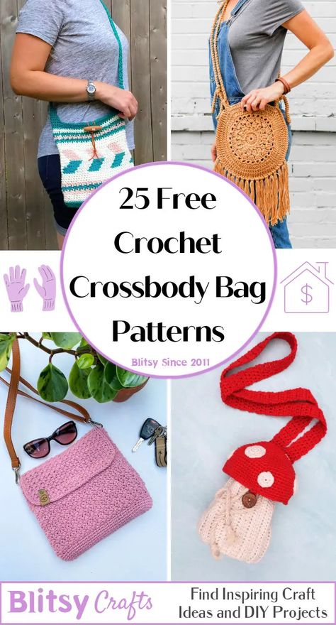 Crochet Messenger Bag Free Pattern, Cute Crochet Tote Bag, Crochet Bag Accessories, Cross Body Bag Pattern Free, Crochet Patterns For Purses, Aesthetic Crochet Bag, Crochet Bag Pouch, Crochet Bag Aesthetic, Flower Crochet Bag