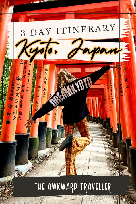 Looking to head to Japan's cultural capital? Here's a fun packed itinerary for 3 days in Kyoto full of food, shopping, and cultural immersion! #japan #kyoto #kyotoitinerary Asian Destinations, Kyoto Itinerary, Japan Travel Tips, Japan Kyoto, Cultural Capital, Travel Destinations Asia, Food Shopping, Asia Travel Guide, Black Travel