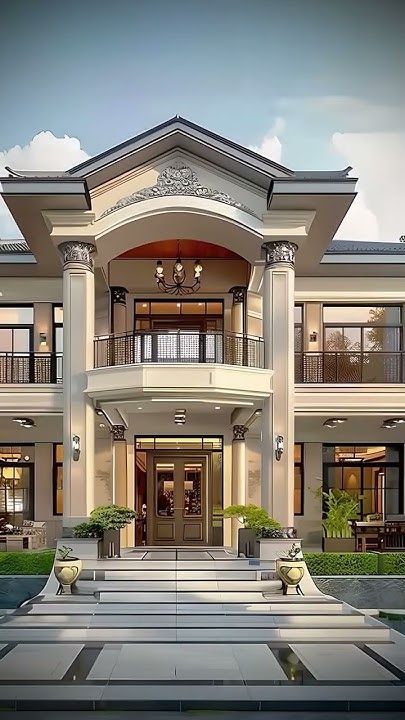 House In The Countryside, Luxurious Mansions, A Big House, Staircase Styles, Modern Contemporary House Plans, Home Garden Ideas, Da Hood, Live Alone, House Balcony Design