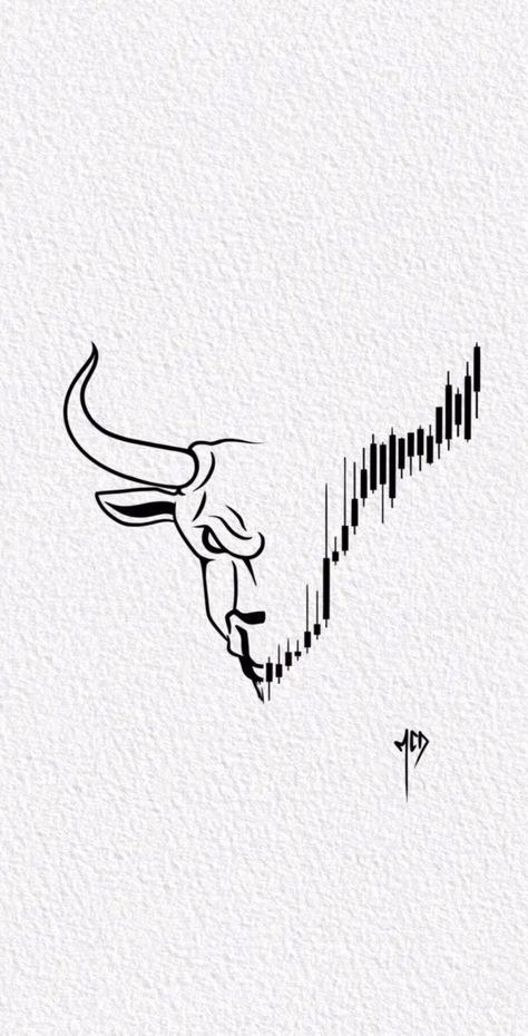 Bear And Bull Tattoo, Bitcoin Tattoo Design, Forex Logo Design Ideas, Big Bull Stock Market Wallpaper, Trading Tattoo Ideas, Bull And Bear Tattoo, Stock Market Tattoo, Finance Tattoo, Crypto Tattoo