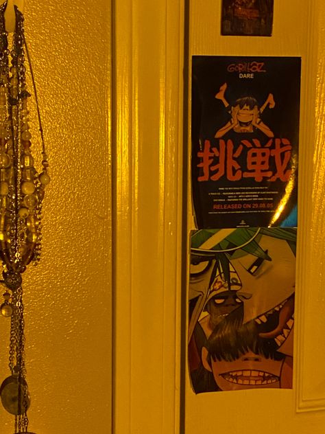 Gorillaz Room, Gorillaz Aesthetic, Box Decor, House Aesthetic, Gorillaz, Bedroom Inspo, Future House, Vinyl Wall, Room Inspo