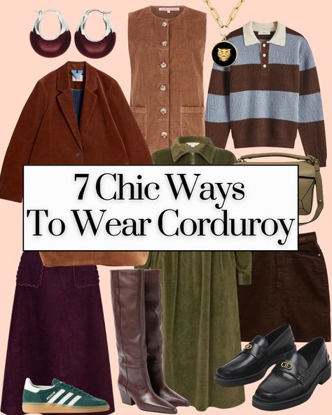 7 Chic Ways To Wear Corduroy - WearsMyMoney Corduroy Pants Outfits Women, Loose Corduroy Pants Outfit, Shoes To Wear With Corduroy Pants, Creme Corduroy Pants Outfit, Corduroy Wide Leg Pants Outfit, Corduroy Midi Skirt Outfit, Light Brown Corduroy Pants Outfit, Outfits With Corduroy Pants, Courdory Jeans Outfits