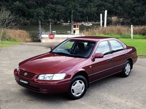 1997 Toyota Camry, 1999 Toyota Camry, 2000s Cars Aesthetic, Old Toyota Cars, 2000 Toyota Camry Modified, Cars 2000s, Car 2000s, 90s Toyota, Car Illust