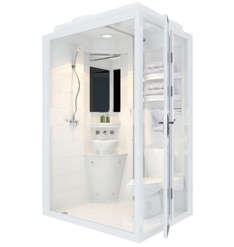 Easy Installation Prefab Bathroom Pods Prefab Bathroom, Beautiful Showers, Bathroom Mold, Small Basement Bathroom, Basement Bathroom Design, Small Basement Remodel, Mold In Bathroom, Basement Remodel Diy, Budget Bathroom Remodel